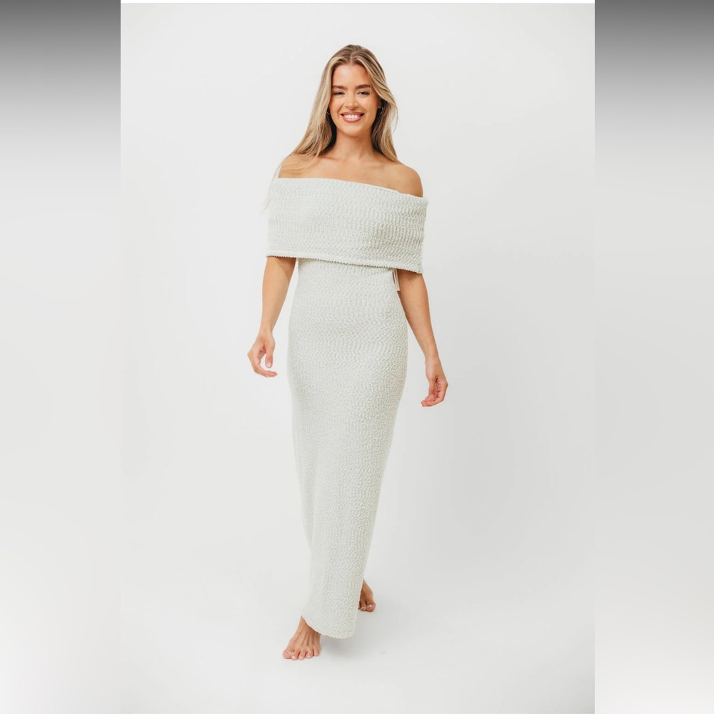 WORTH COLLECTIVE Brit Maxi Dress in Seafoam - Bump Friendly